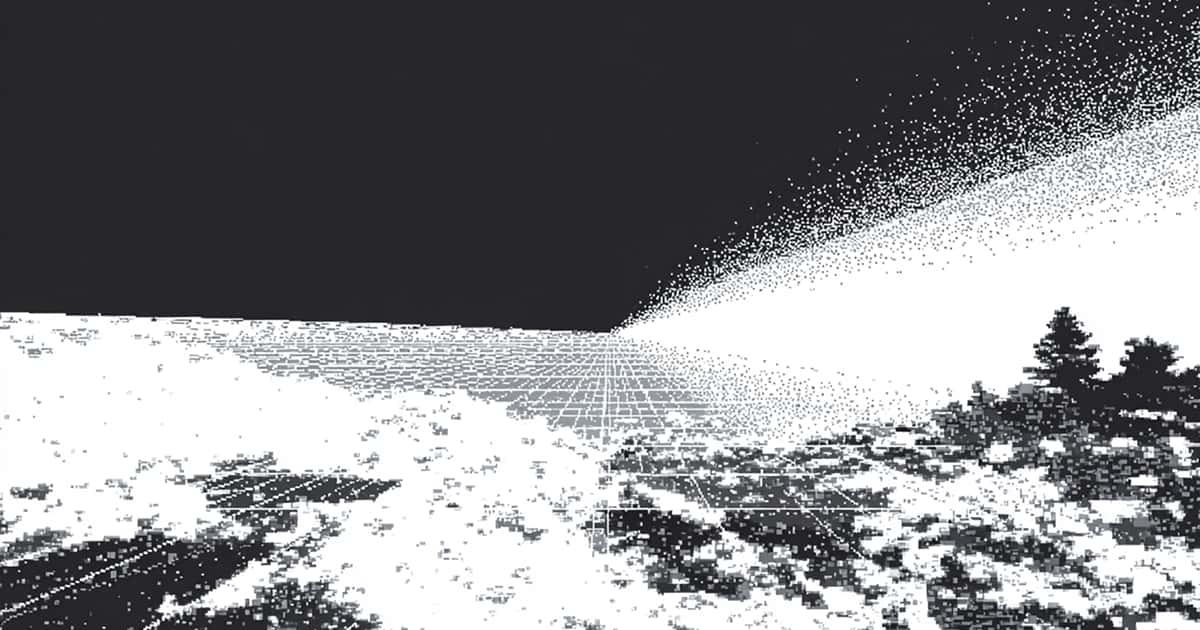 Illustration of a 3D abstract space
