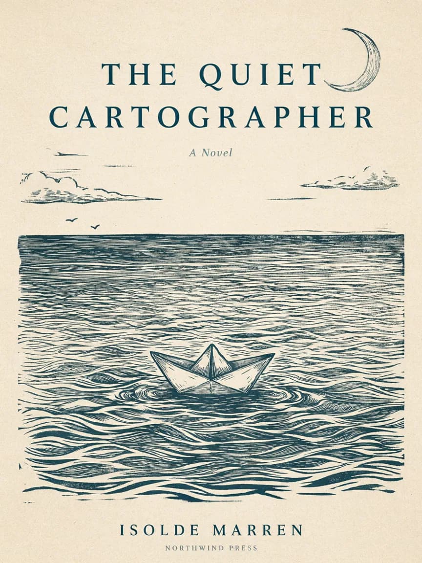 Linocut novel cover