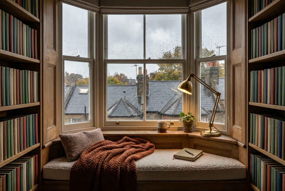 Rainy day reading nook