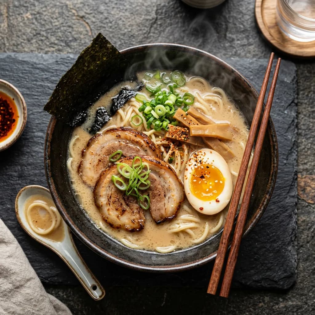 Tonkotsu ramen bowl