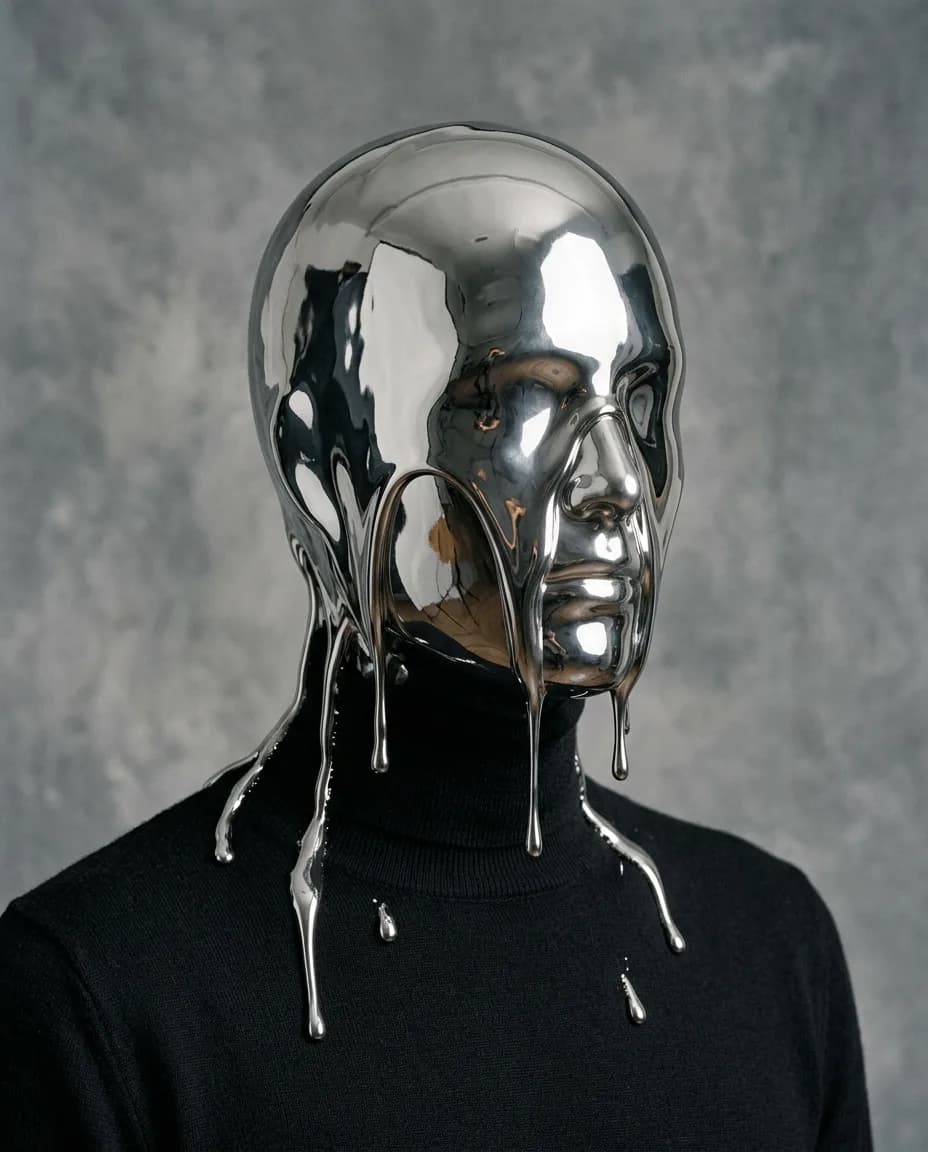 Melted chrome mask