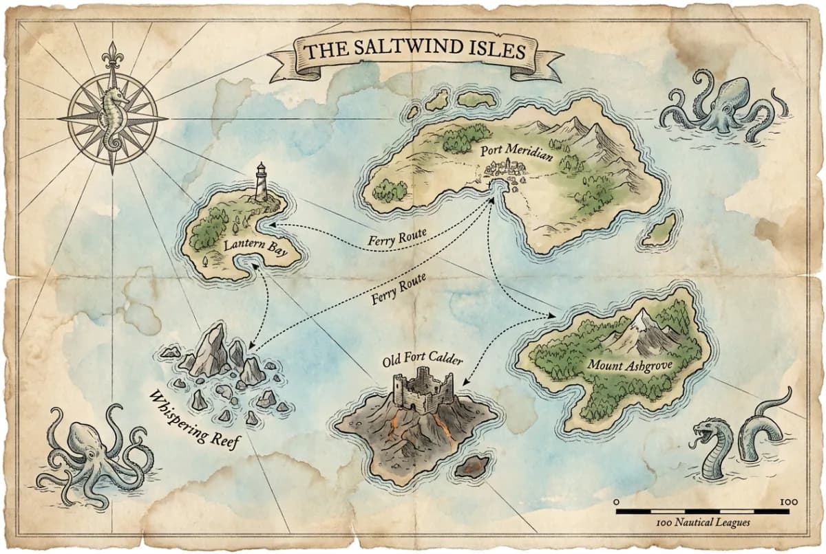 Fantasy island map