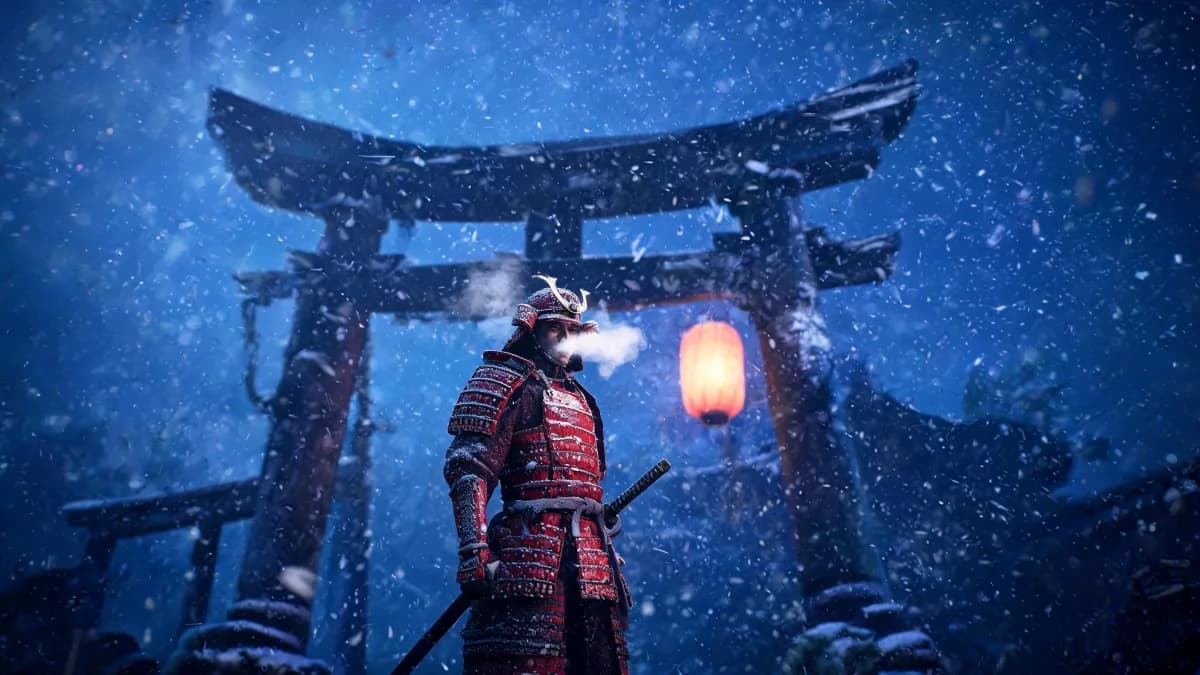 Samurai in the snow